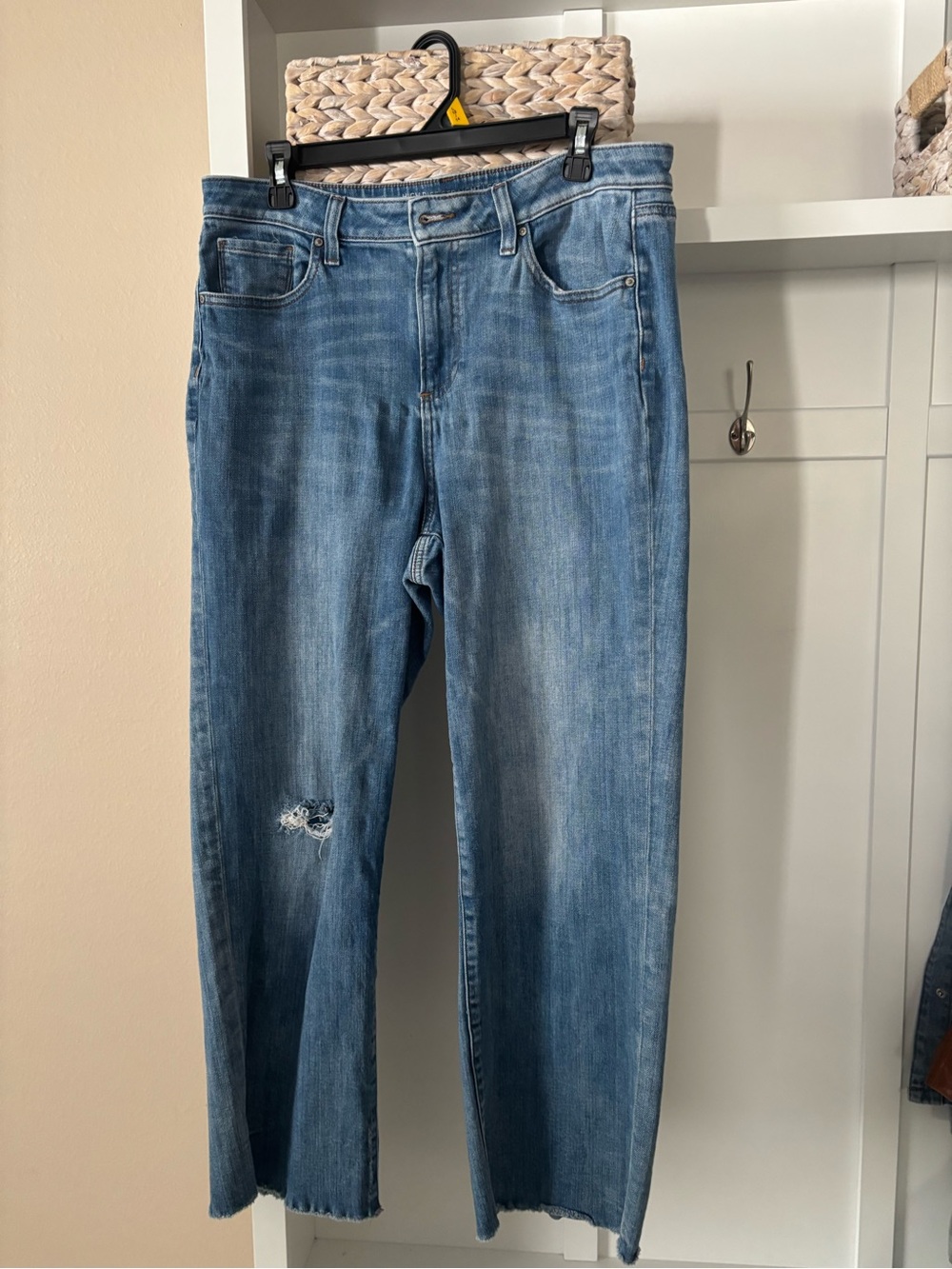 Chico's High-Rise Straight Leg Jeans in Medium Blue